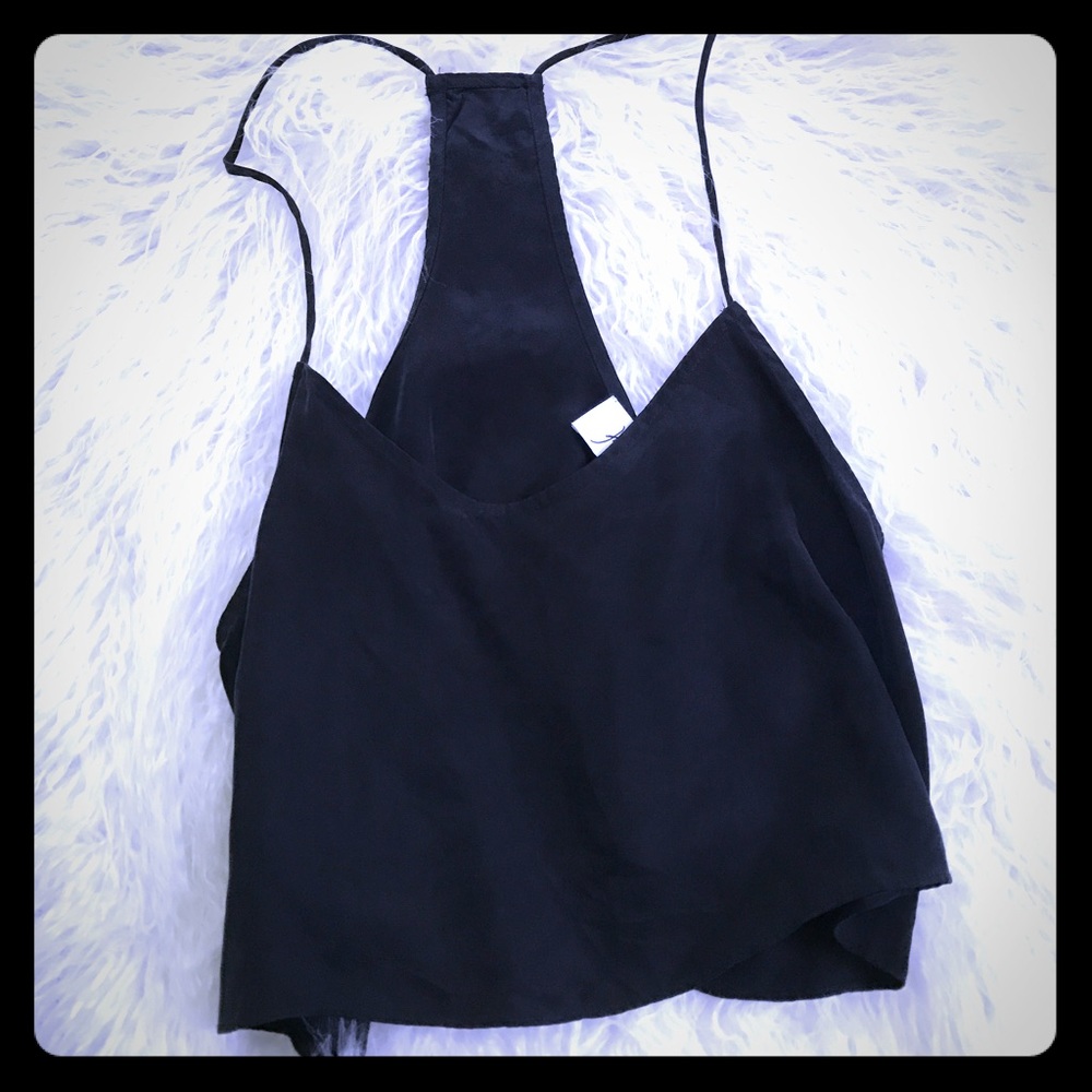 NWOT! Kendall and Kylie Black Crop Top